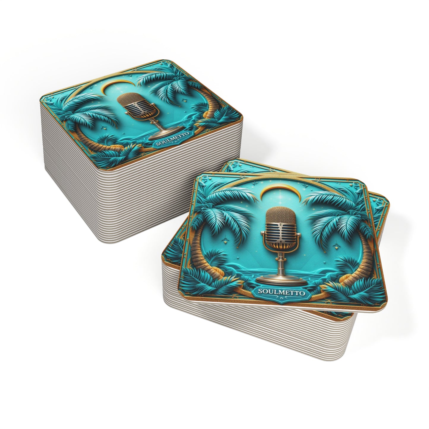Sacred Sound Protection Coasters | SOULMETTO™ Festival Home Collection