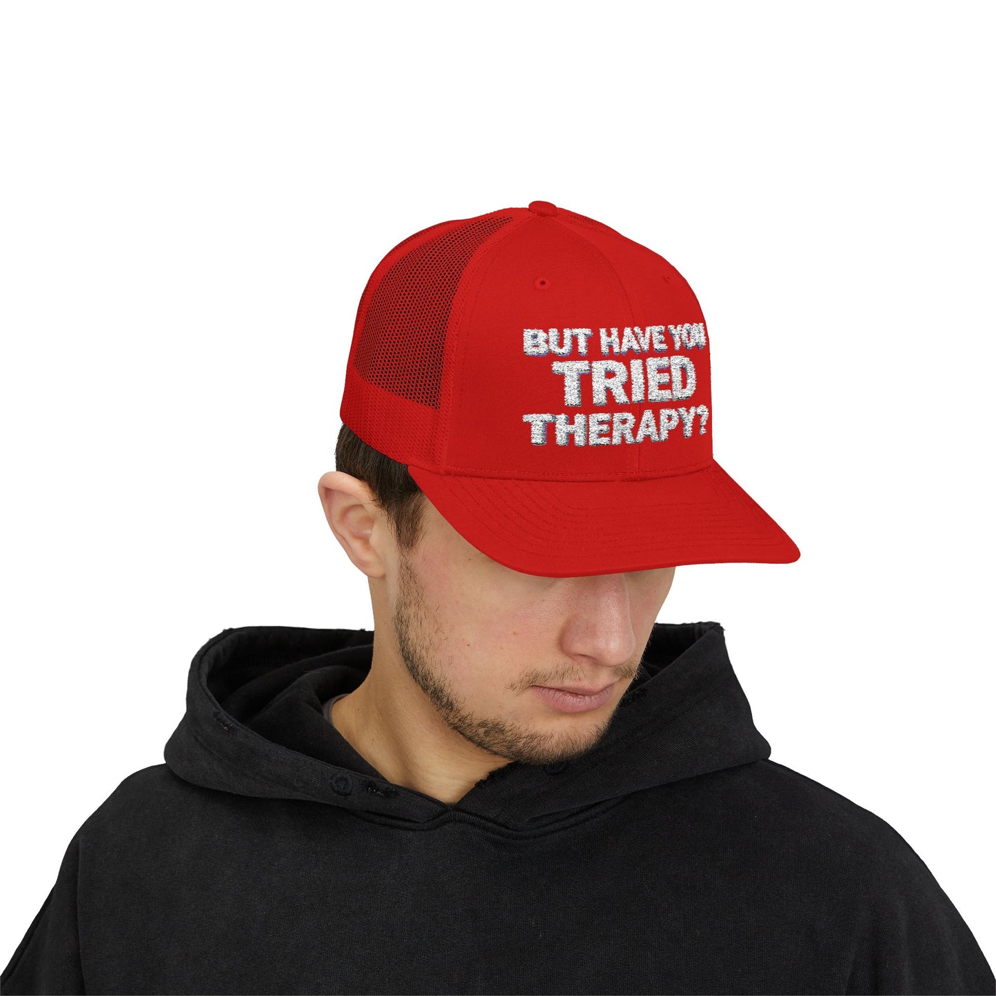SOULMETTO™ "But Have You Tried Therapy?" Trucker Cap