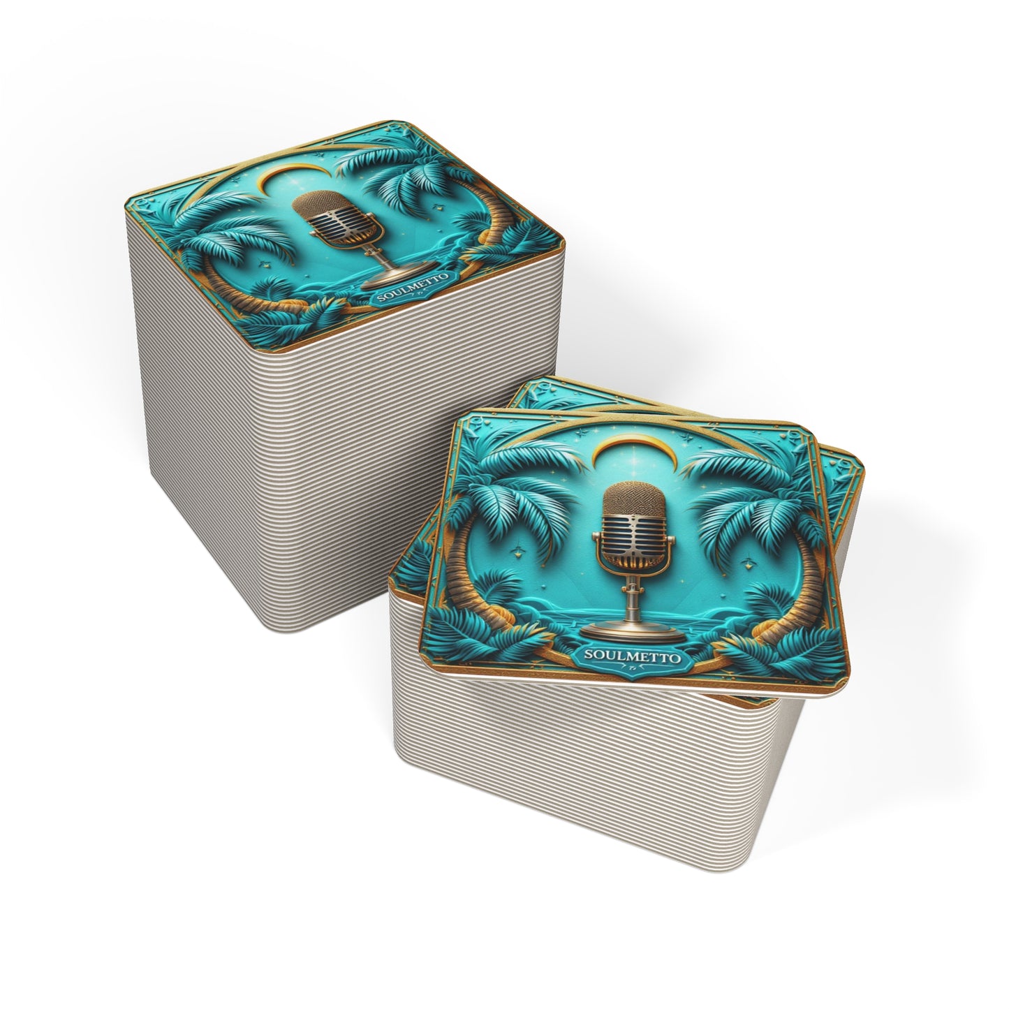 Sacred Sound Protection Coasters | SOULMETTO™ Festival Home Collection