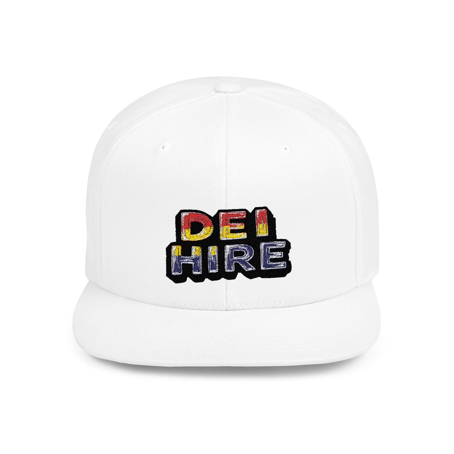 DEI HIRE Statement Flat bill ball cap