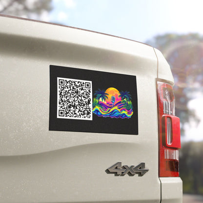 Car Magnets with QR Link to Soulmetto