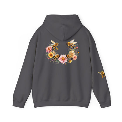 Four Bees Sunflower Crown Hoodie