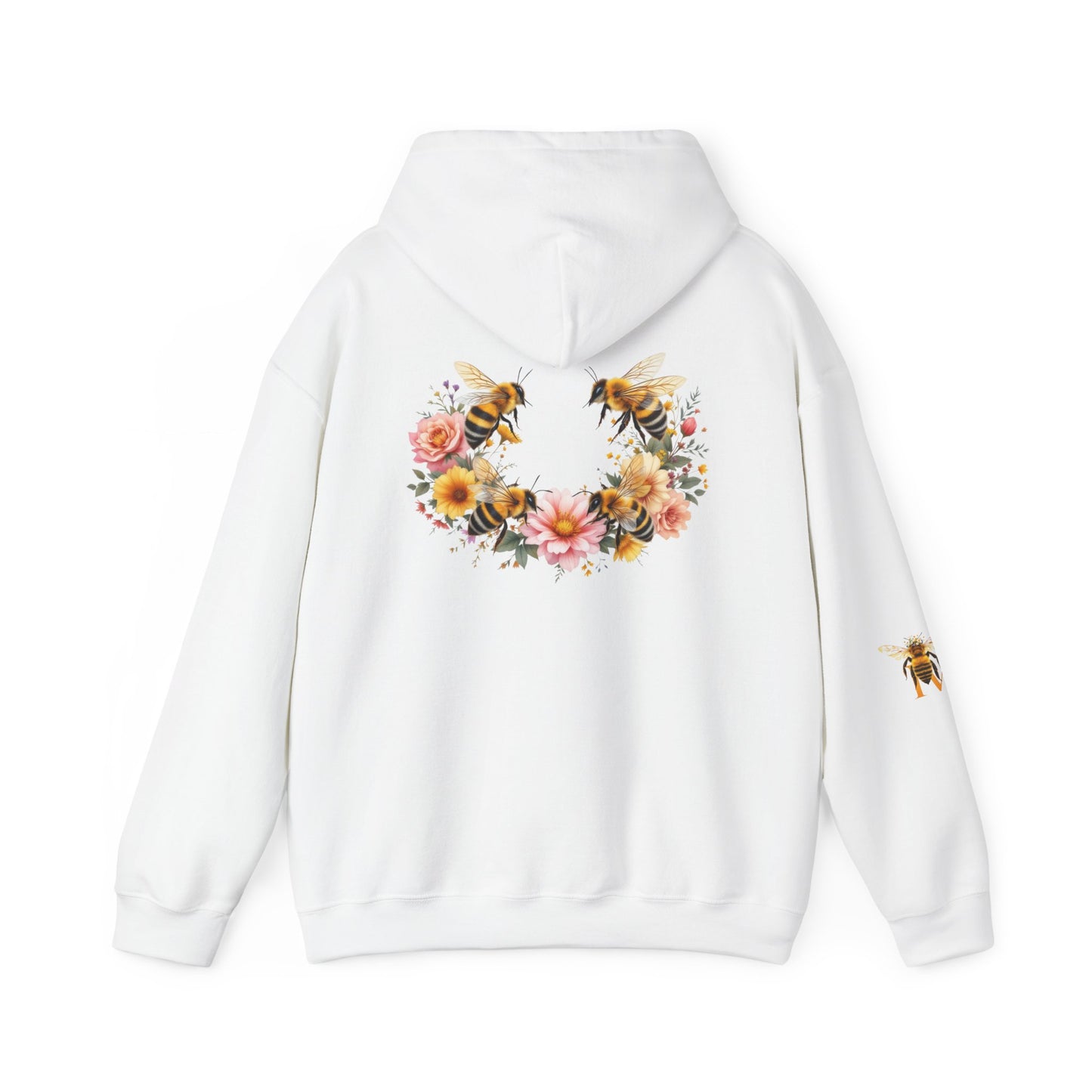 Four Bees Sunflower Crown Hoodie