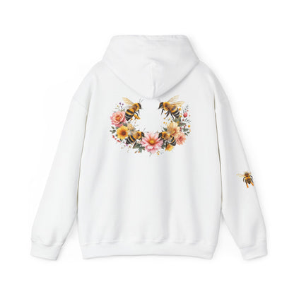 Four Bees Sunflower Crown Hoodie